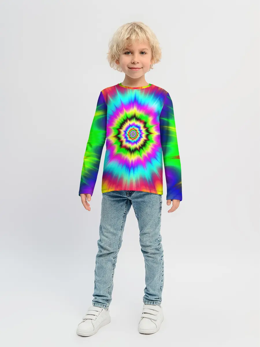 Детский лонгслив / ОПТИЧЕСКИЙ УЗОР