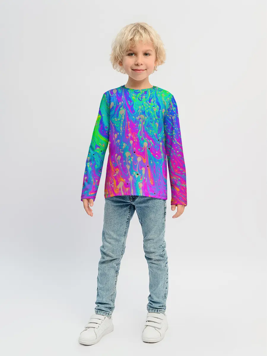 Детский лонгслив / НЕОНОВАЯ ПАЛИТРА