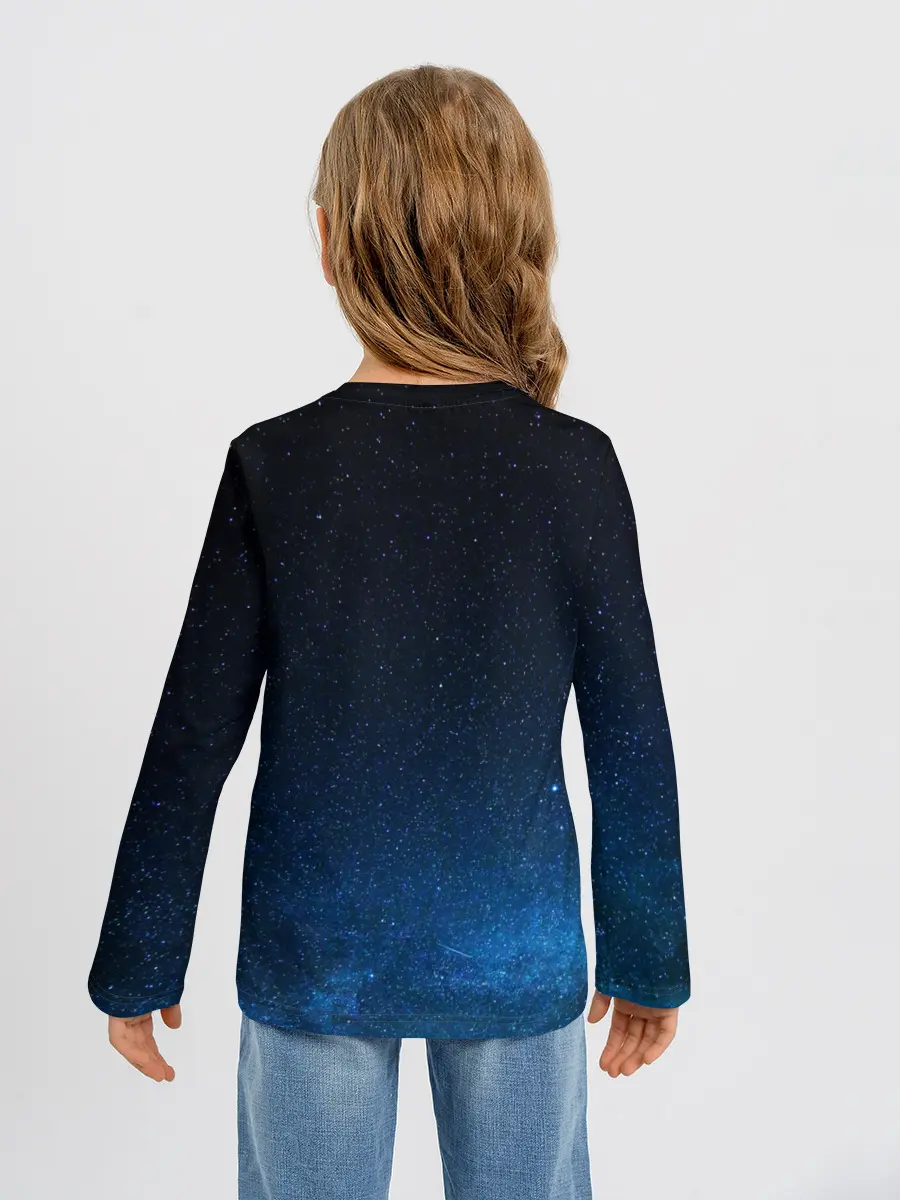 Детский лонгслив / люди в черном