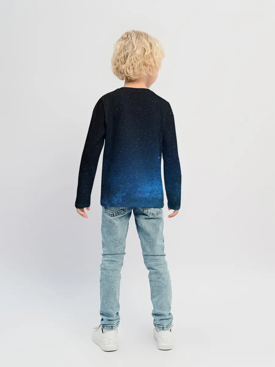 Детский лонгслив / люди в черном