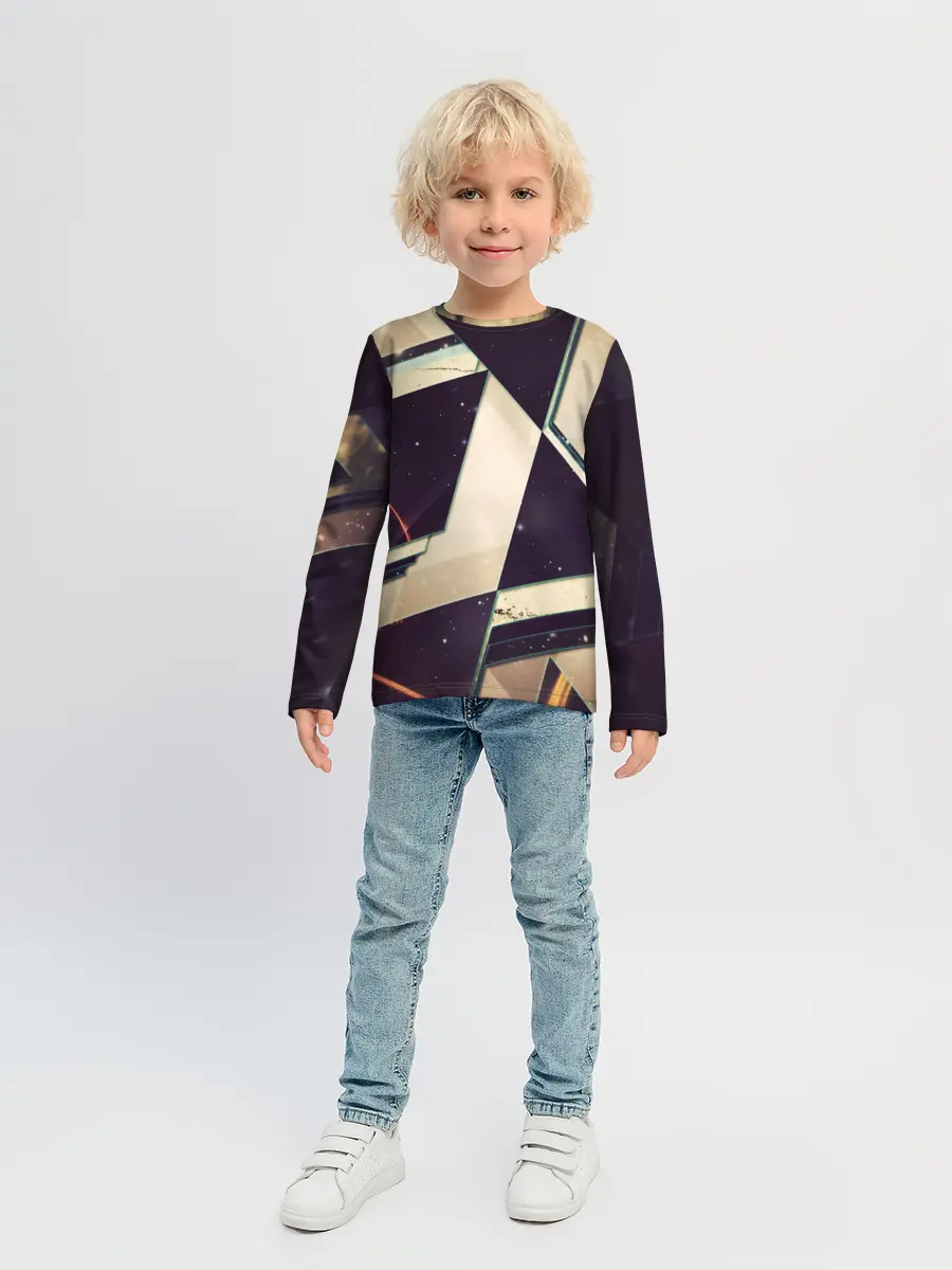 Детский лонгслив / АБСТРАКЦИЯ КОСМОС