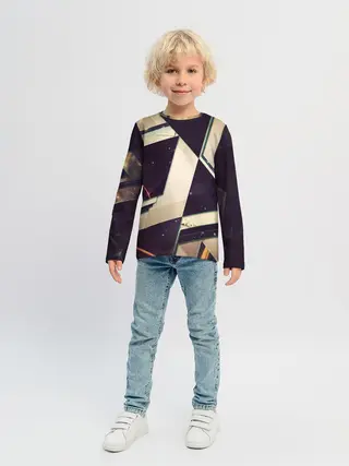 Детский лонгслив / АБСТРАКЦИЯ КОСМОС