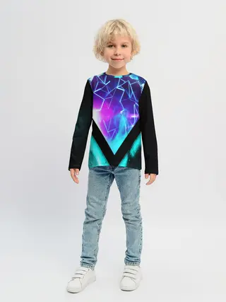 Детский лонгслив / NEON GEOMETRY
