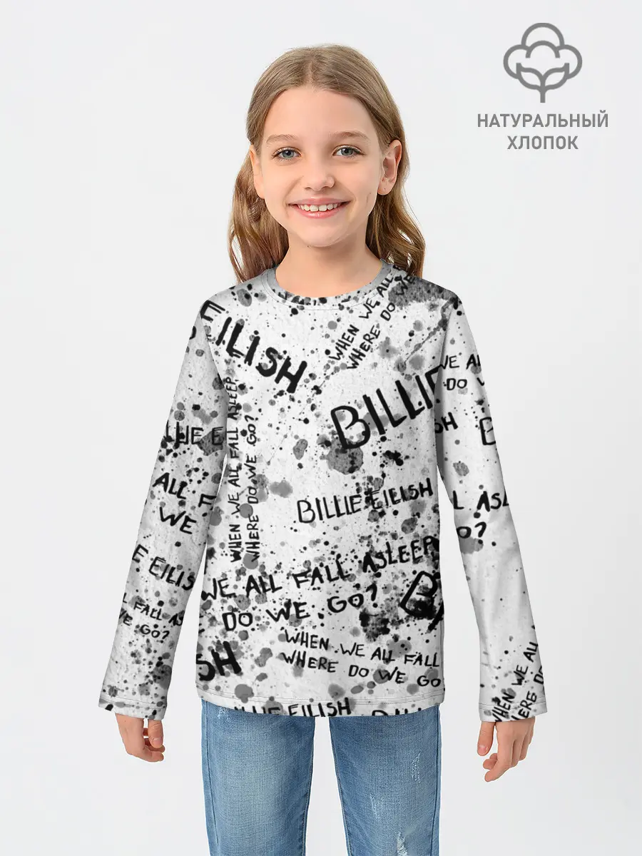 Детский лонгслив / BILLIE EILISH - Where Do We Go