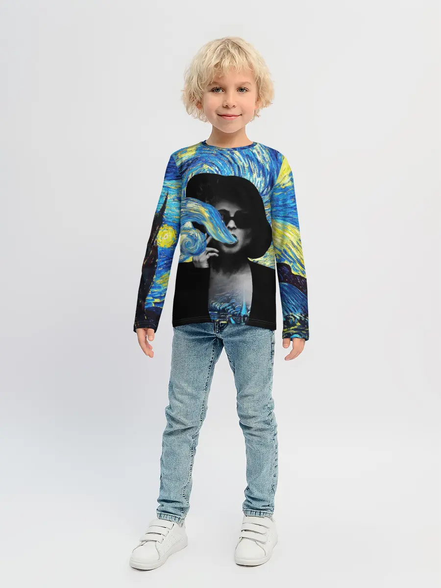 Детский лонгслив / Марла на картине Ван Гога