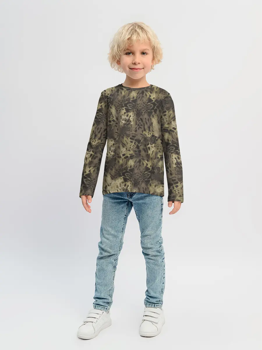 Детский лонгслив / Камуфляж Prym1 Woodlands Camo