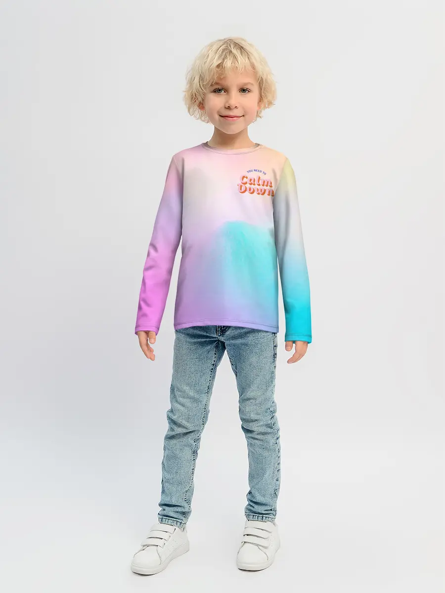 Детский лонгслив / Calm Down