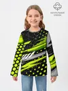 Детский лонгслив / Black and Green