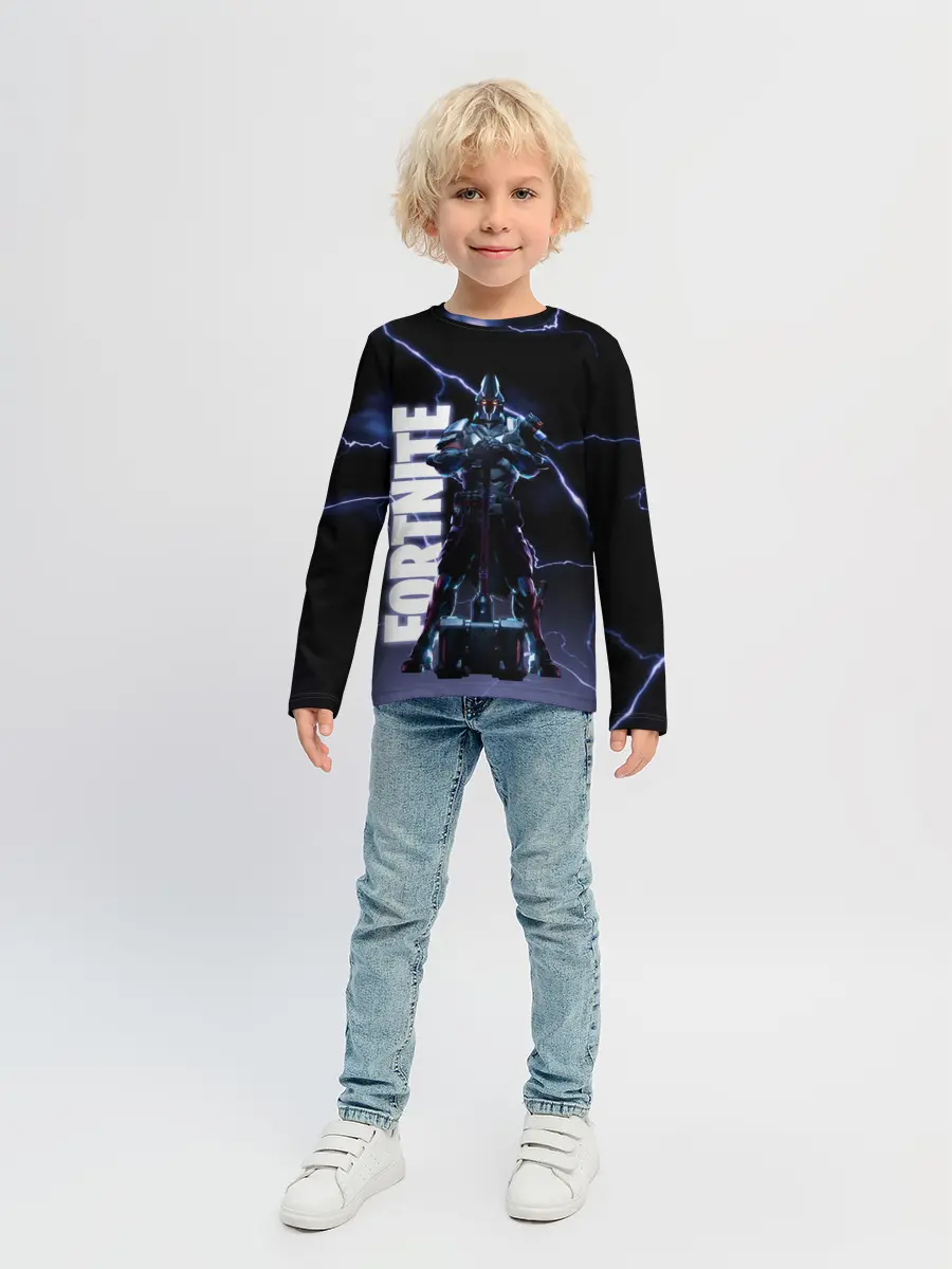 Детский лонгслив / НЕСОКРУШИМЫЙ РЫЦАРЬ FORTNITE