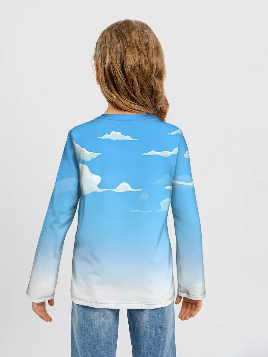 Детский лонгслив / Летнее небо