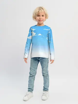 Детский лонгслив / Летнее небо