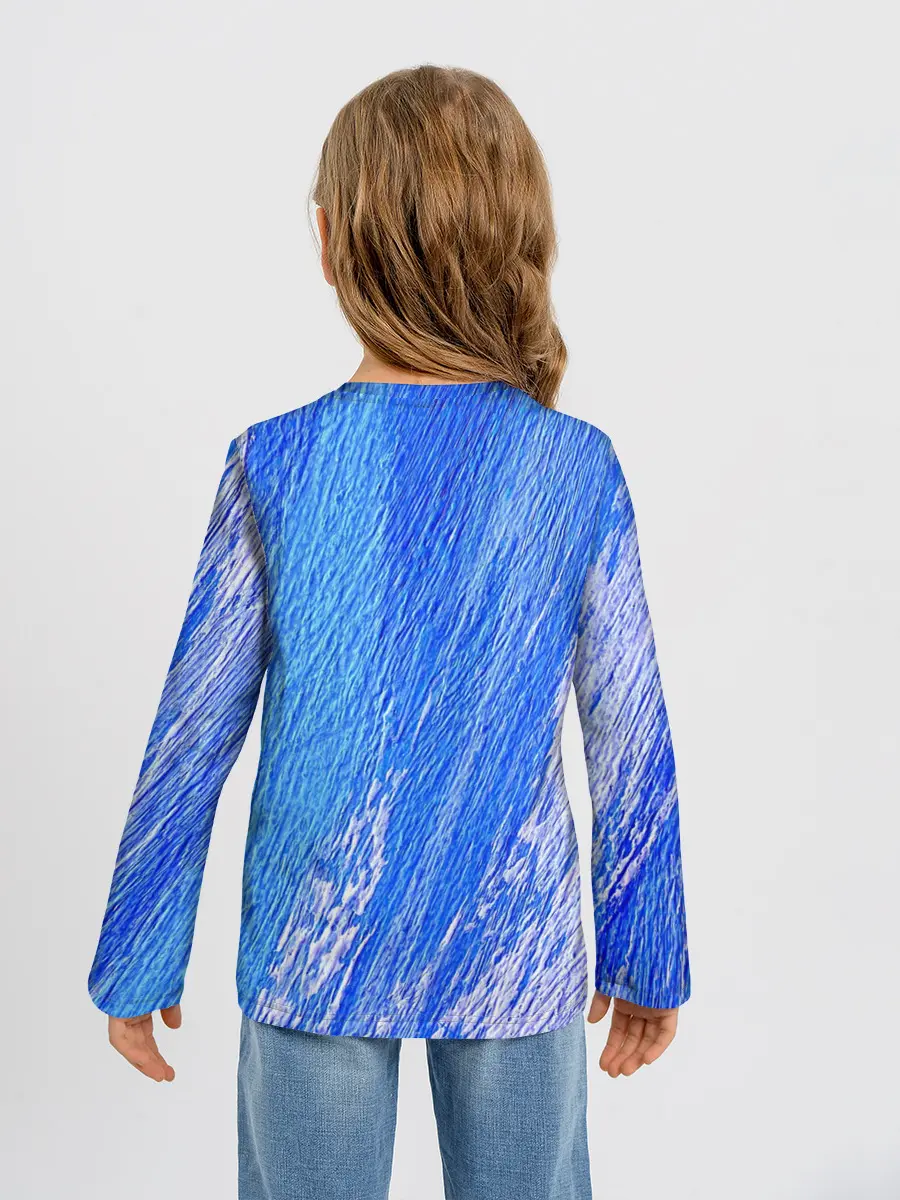 Детский лонгслив / Крупные мазки