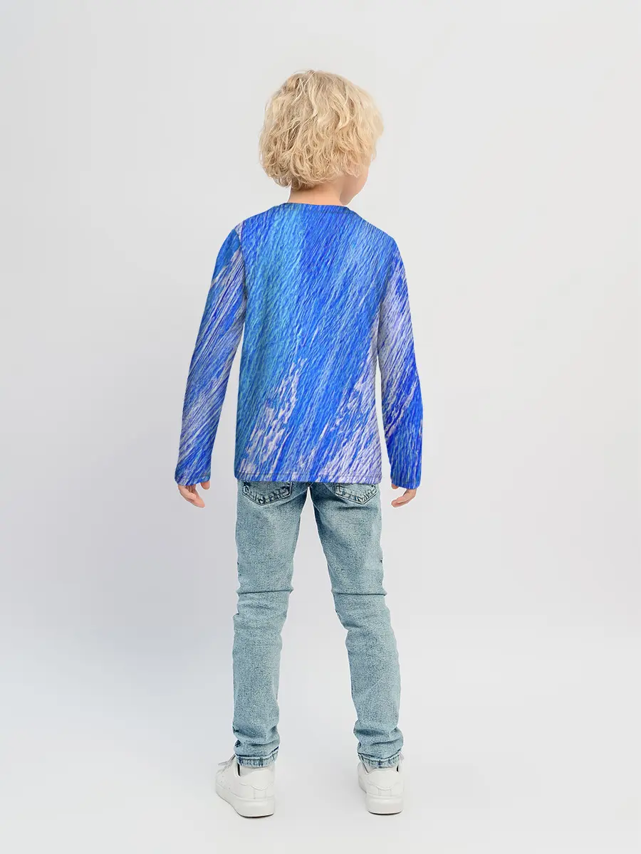 Детский лонгслив / Крупные мазки