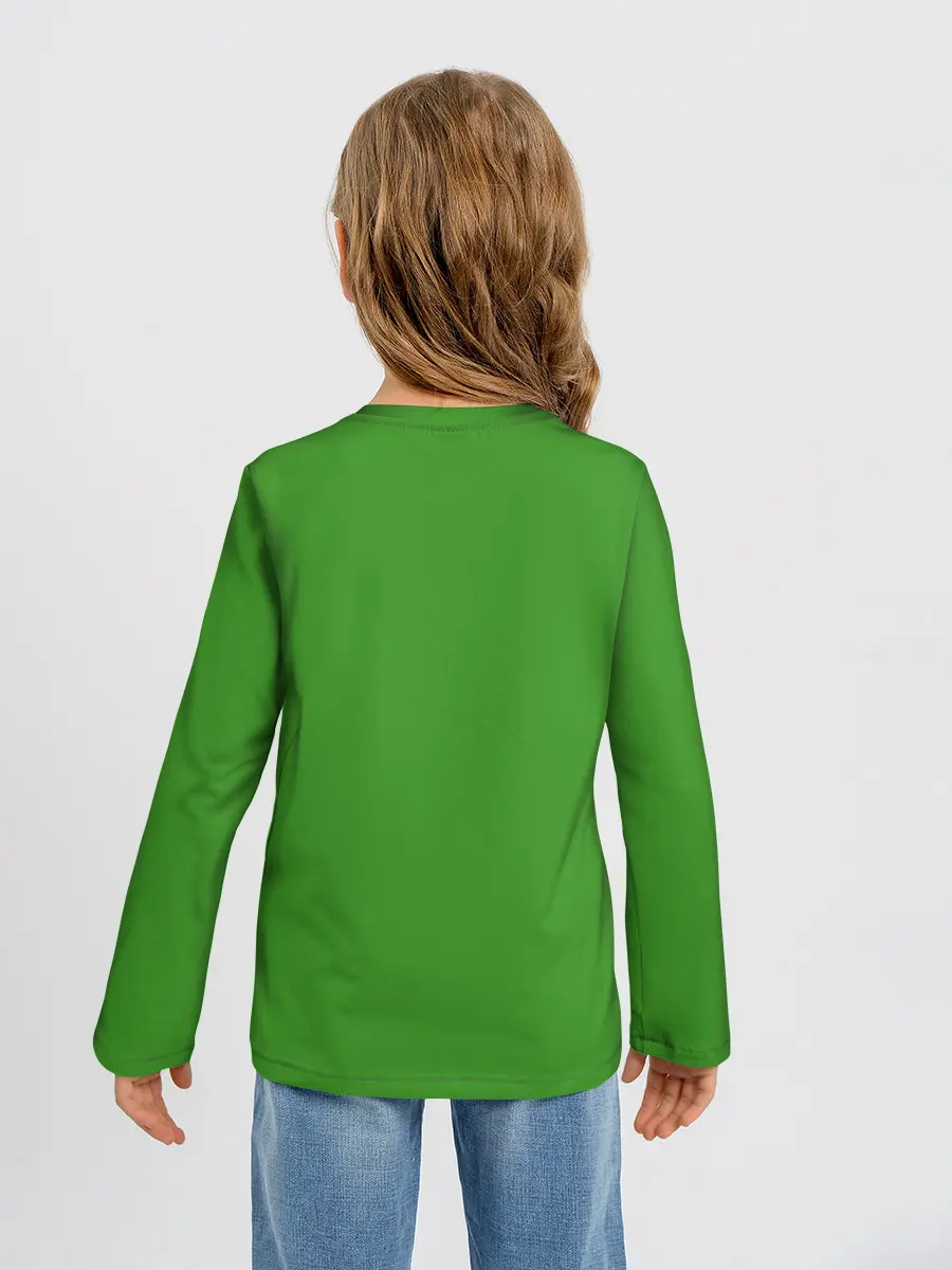 Детский лонгслив / LIKE A BOSS Minecraft Creepe