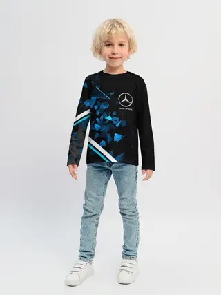 Детский лонгслив / Mercedes AMG | Осколки стекла