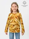 Детский лонгслив / Картошка фри/Фастфуд