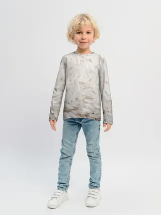 Детский лонгслив / Рис/еда