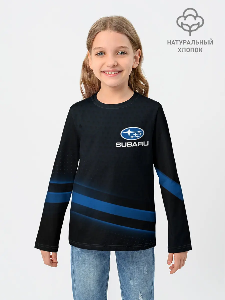 Детский лонгслив / Subaru, sport style