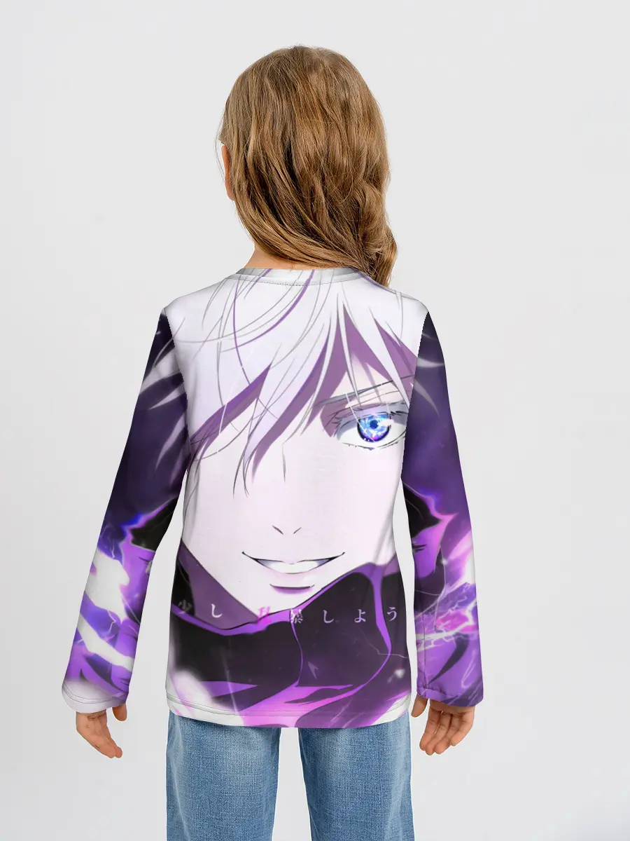 Детский лонгслив / Сатору Гото кастует заклинание