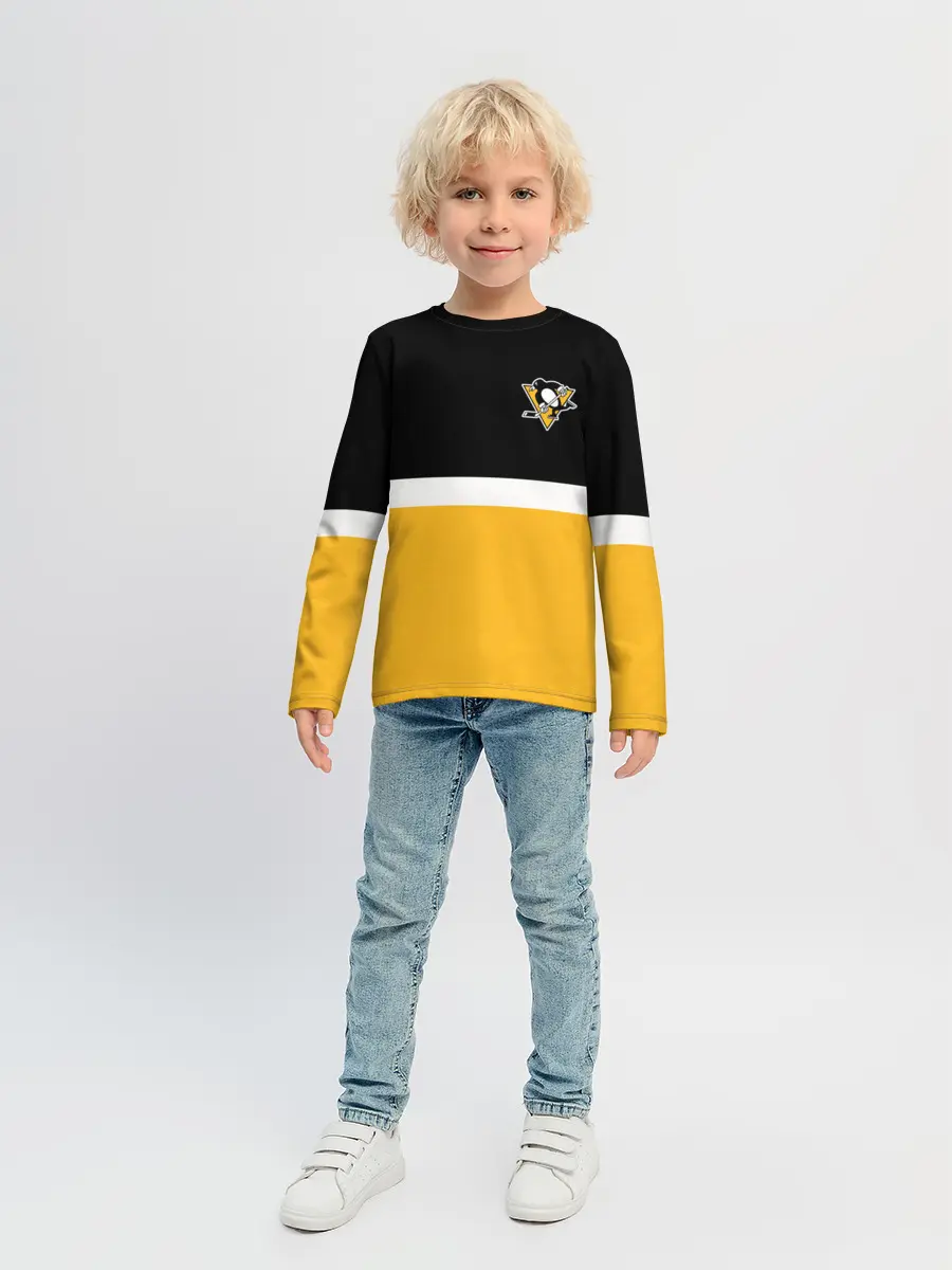 Детский лонгслив / Питтсбург Пингвинз НХЛ
