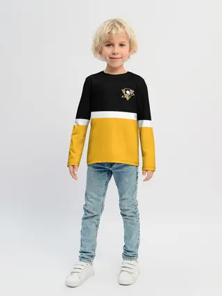 Детский лонгслив / Питтсбург Пингвинз НХЛ