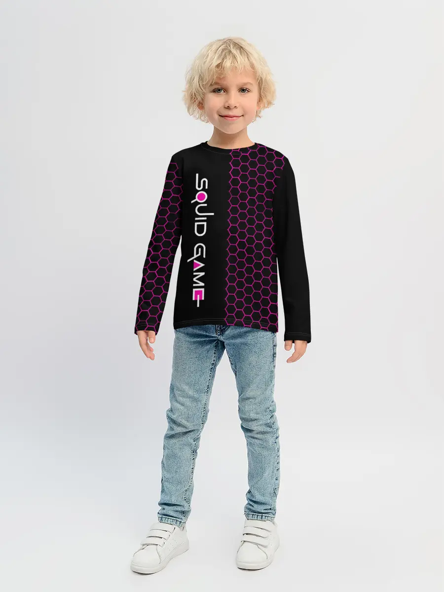 Детский лонгслив / Игра в кальмара: Соты.