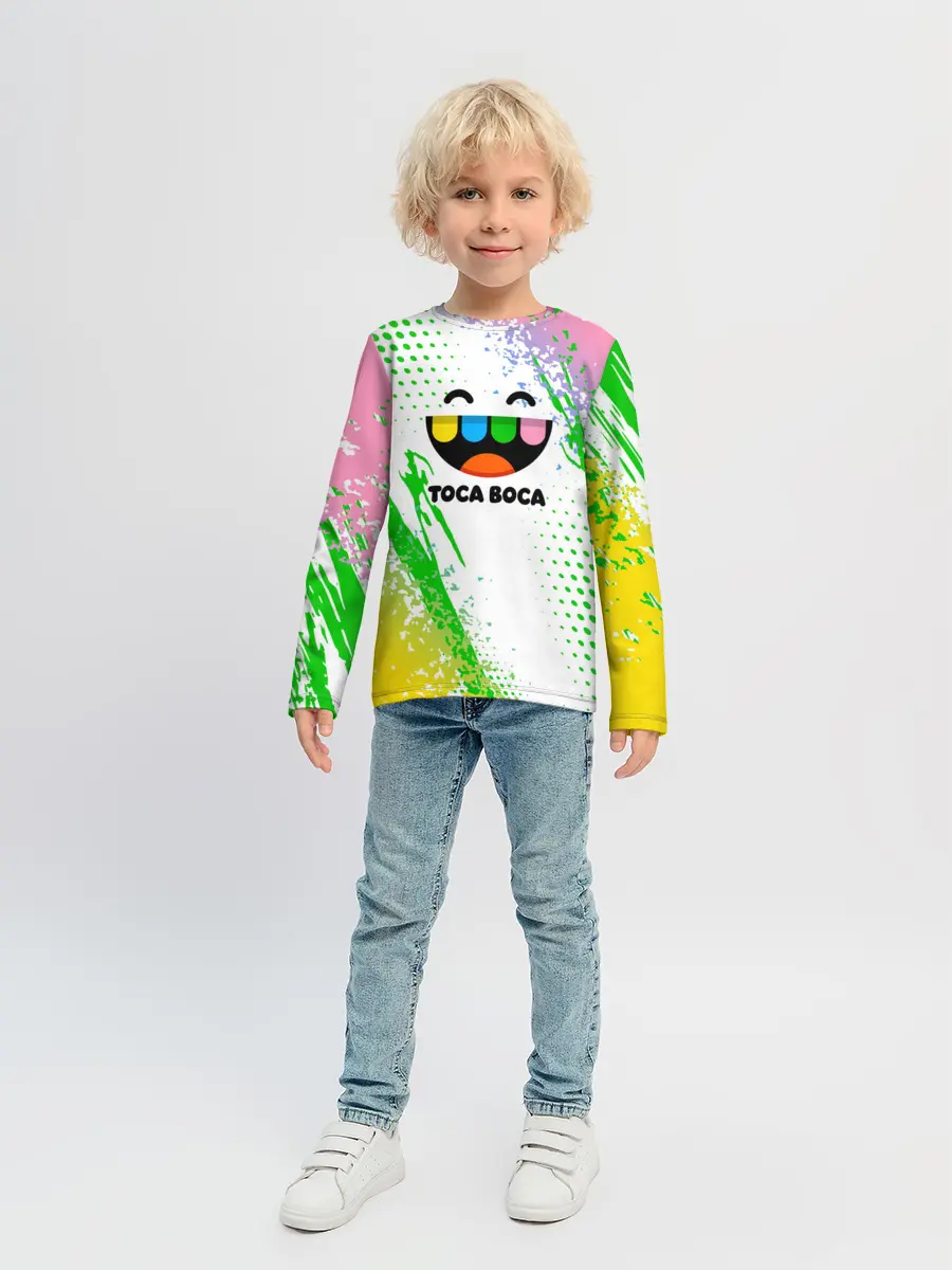 Детский лонгслив / Toca Boca: Улыбашка.