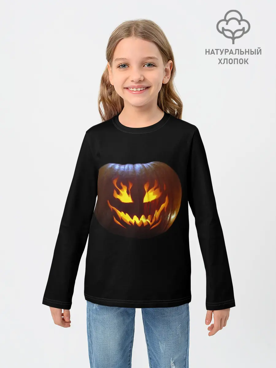 Детский лонгслив / кровавая тыква
