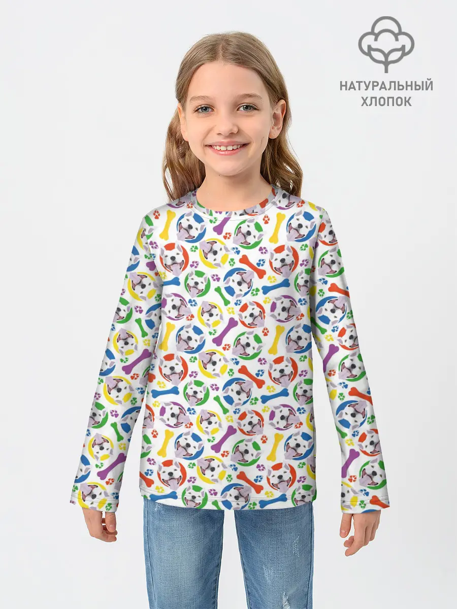 Детский лонгслив / Бультерьер