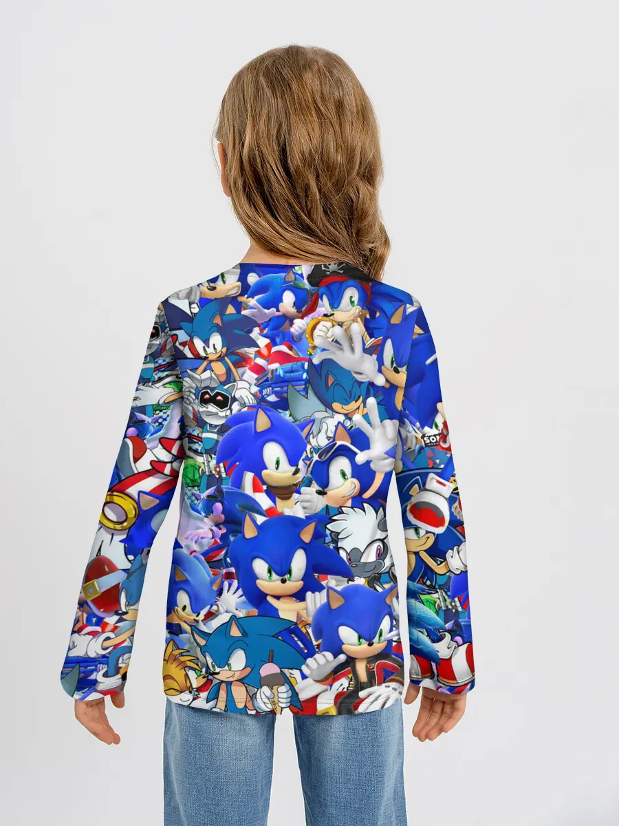 Детский лонгслив / SONIC СИНИЙ ЁЖ СОНИК