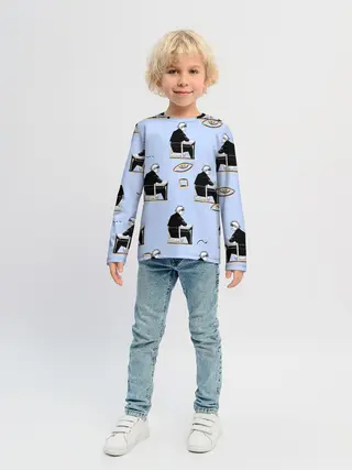 Детский лонгслив / Годжо паттерн