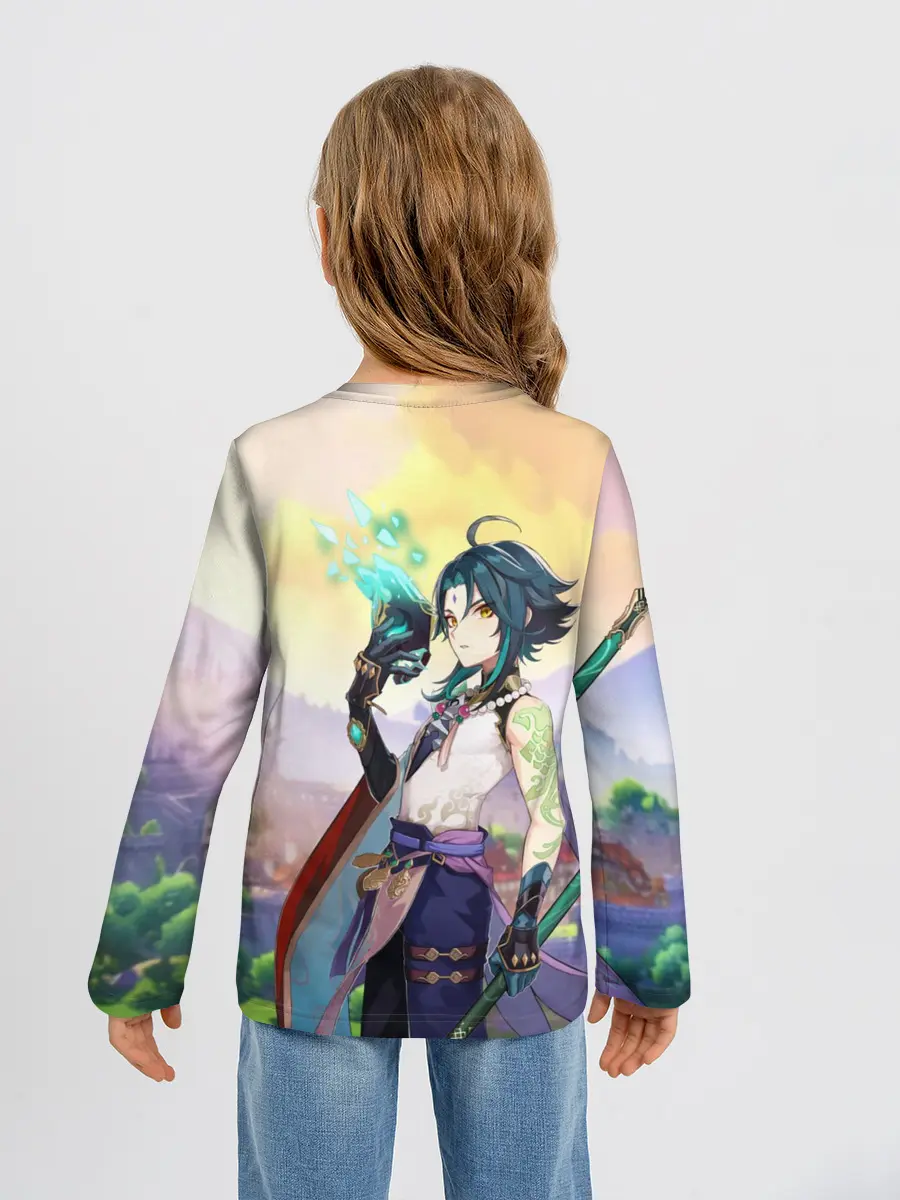 Детский лонгслив / Xiao, Genshin Impact