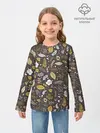 Детский лонгслив / Осенние листья и ягодки