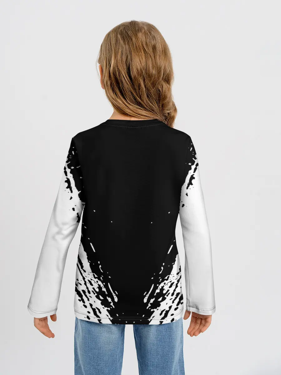 Детский лонгслив / Мяуталлика / Meowtallica.