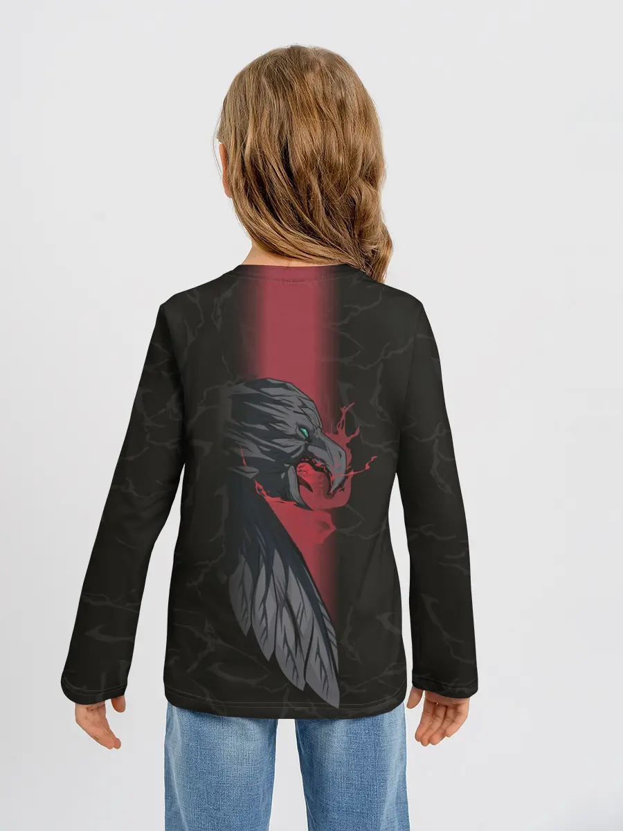 Детский лонгслив / Кровь дракона и сильный Ведьмак