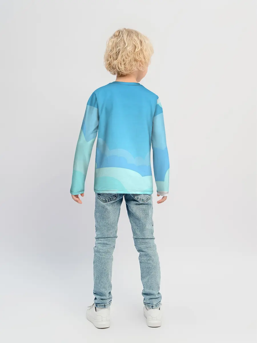 Детский лонгслив / Небо после грозы