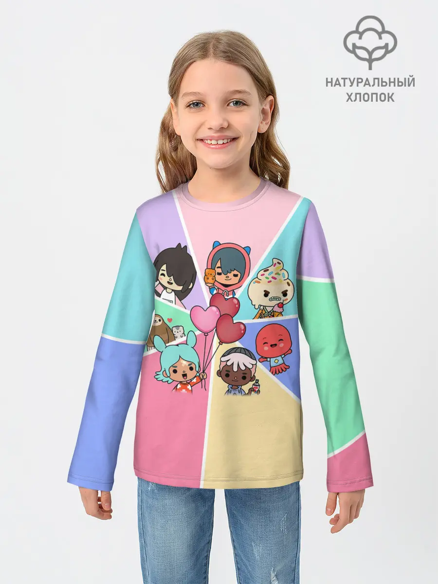 Детский лонгслив / TOCA BOCA WORLD HEROES / ТОКА БОКА