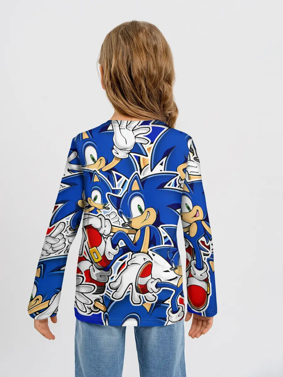 Детский лонгслив / SONIC ПАТТЕРН / СОНИК