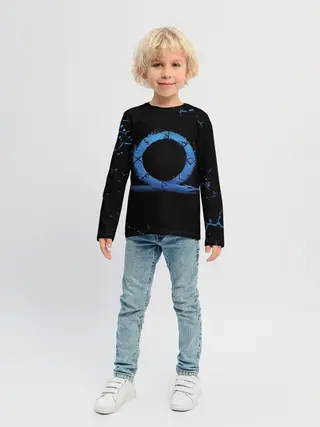 Детский лонгслив / GOD OF WAR LOGO ЭМБЛЕМА / РАГНАРЁК