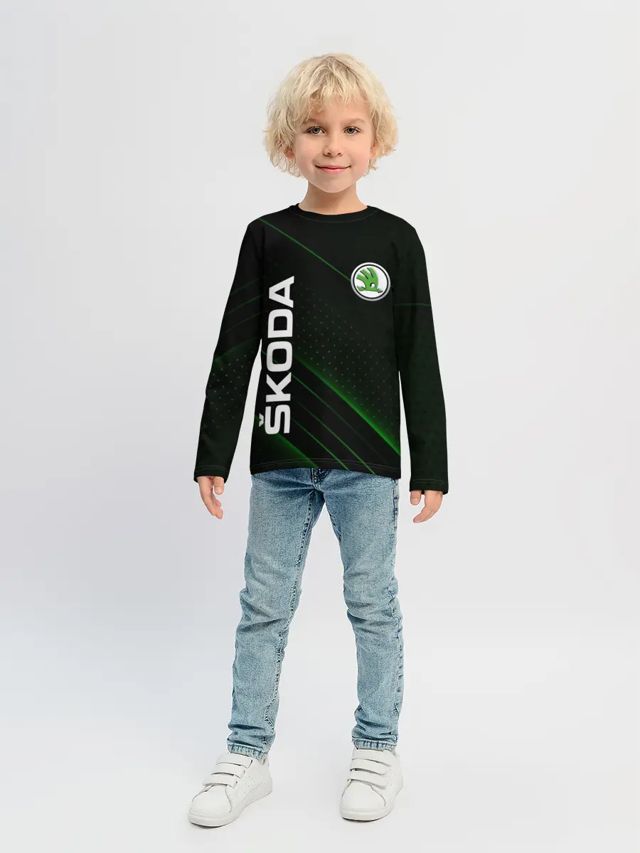 Детский лонгслив / Шкода, авто
