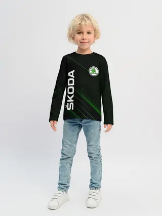 Детский лонгслив / Шкода, авто