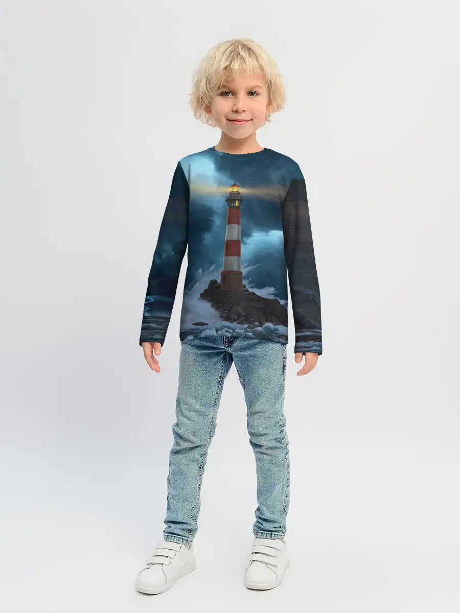 Детский лонгслив / НОЧНОЙ МАЯК