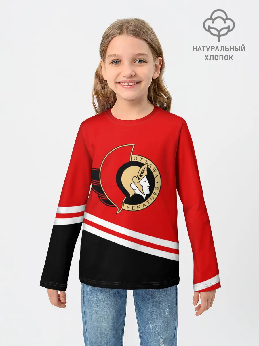Детский лонгслив / Оттава Сенаторз.