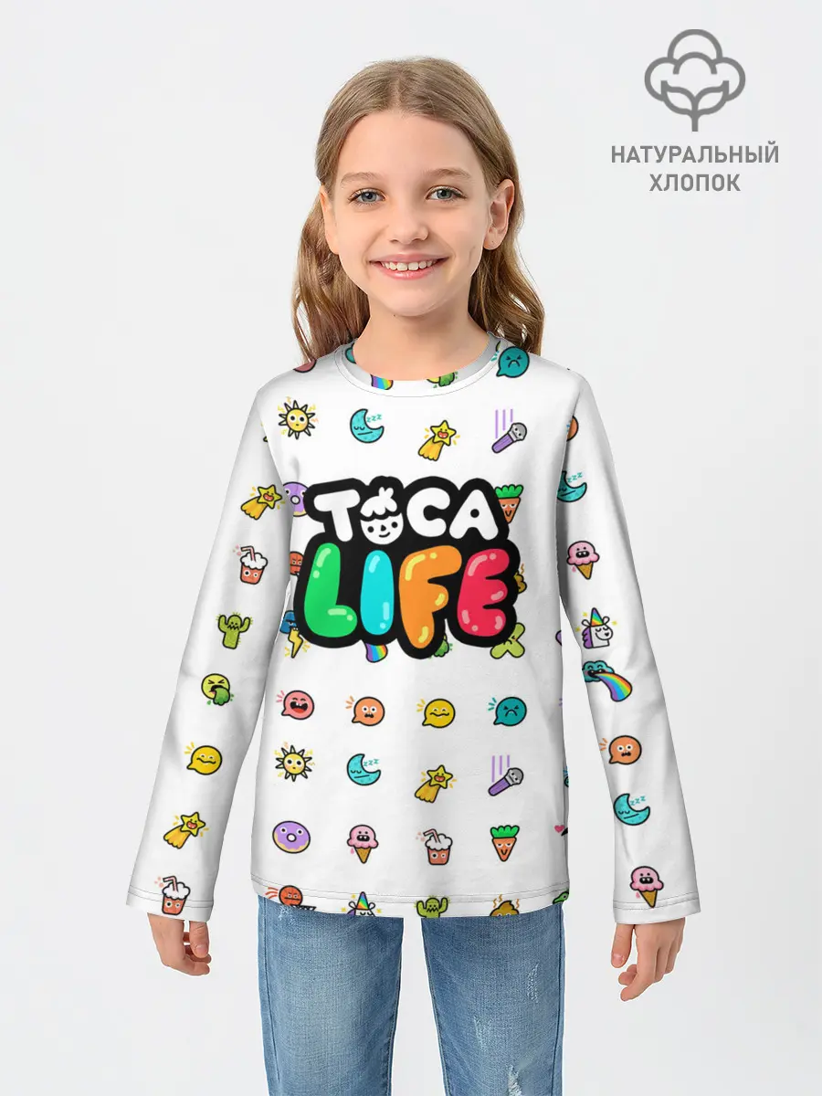 Детский лонгслив / Логотип | Toca Boca | Тока Бока