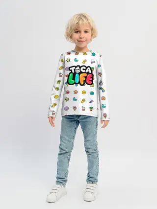 Детский лонгслив / Логотип | Toca Boca | Тока Бока