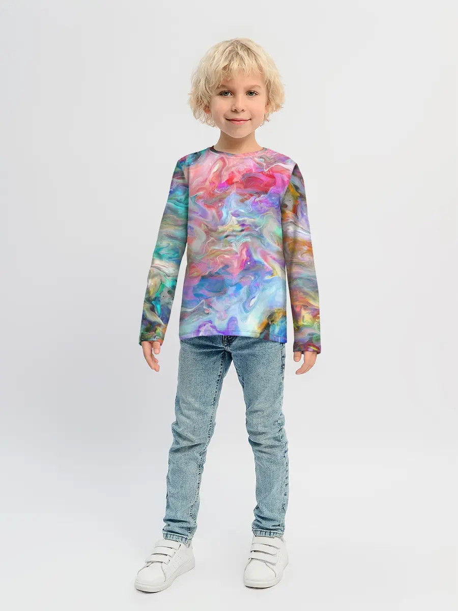 Детский лонгслив / Радужное небо