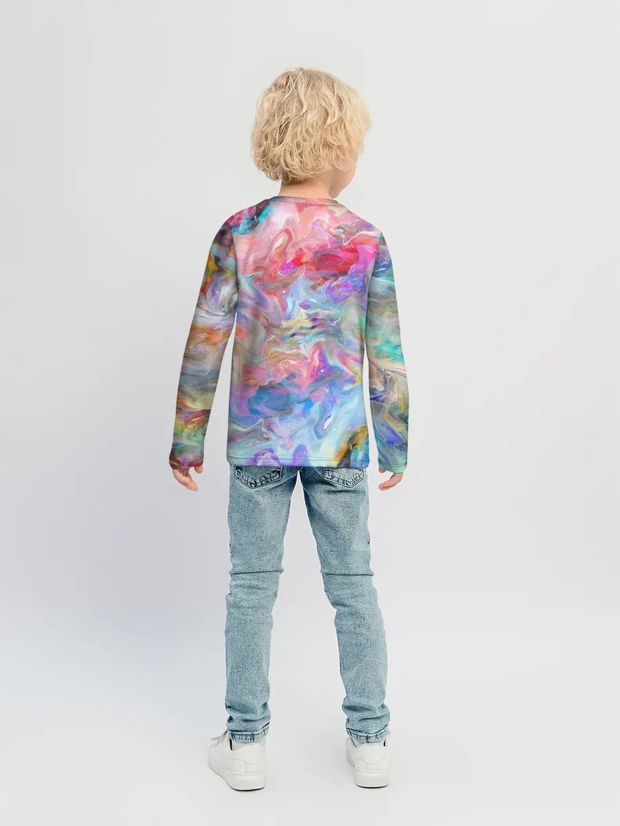 Детский лонгслив / Радужное небо