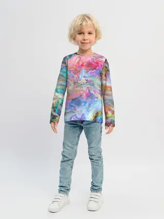 Детский лонгслив / Радужное небо