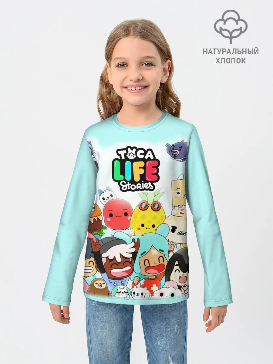 Детский лонгслив / Toca Boca | Тока Бока все персонажи