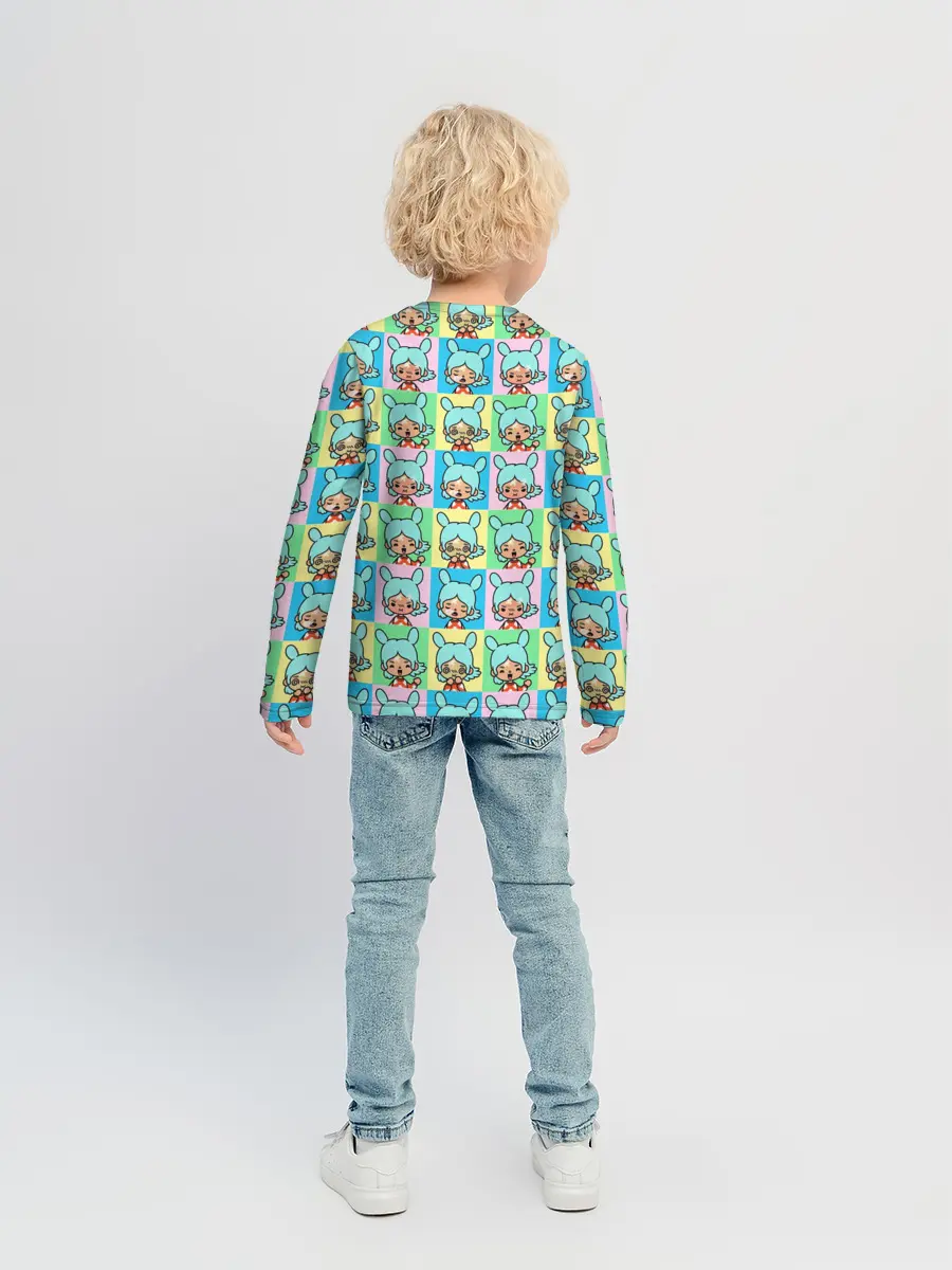 Детский лонгслив / Toca Boca logo | Тока Бока Рита